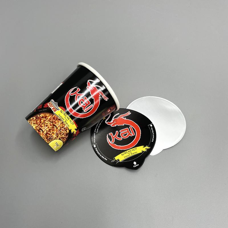 Tasse de papier de nouilles d'impression de logo personnalisé 65g